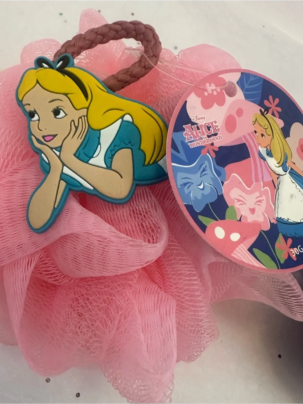 Alice in Wonderland Mushroom Lip Balm Duo & Bath Loofa set NWT